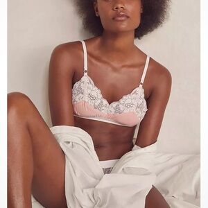 NEW We Are HAH Copper Rose Lace Trim Ladies Lounge Bralette